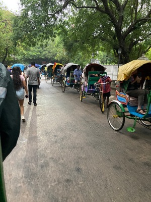 group of rickshaws